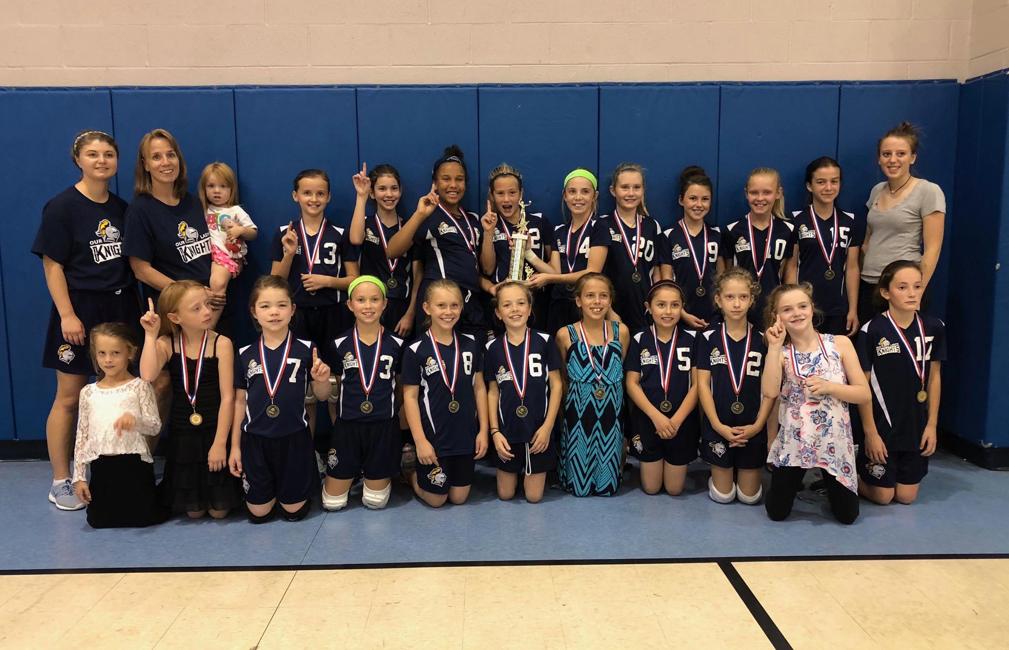 Knights 4/5/6 Volleyball CYO Champs Our Lady School